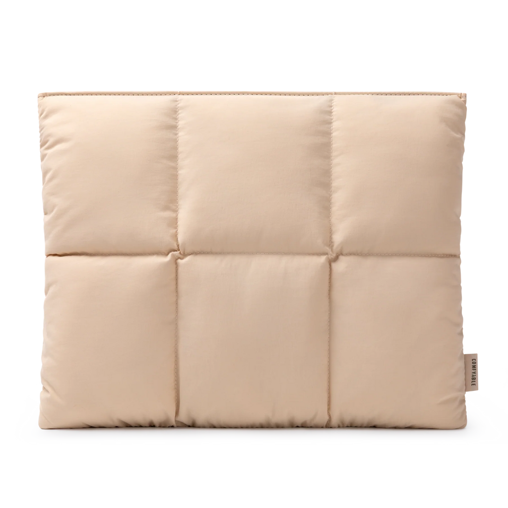 Pochette d'ordinateur à fermeture magnétique Beige