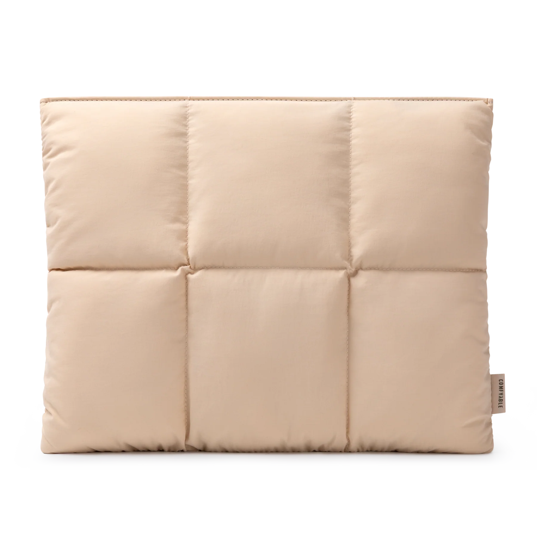 Pochette d'ordinateur à fermeture magnétique Beige