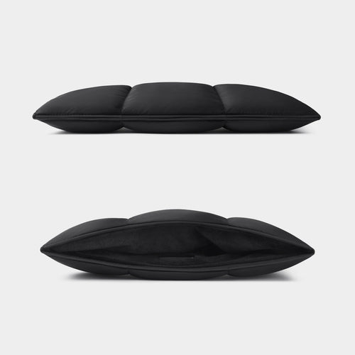 Pochette d'ordinateur à fermeture magnétique Noire