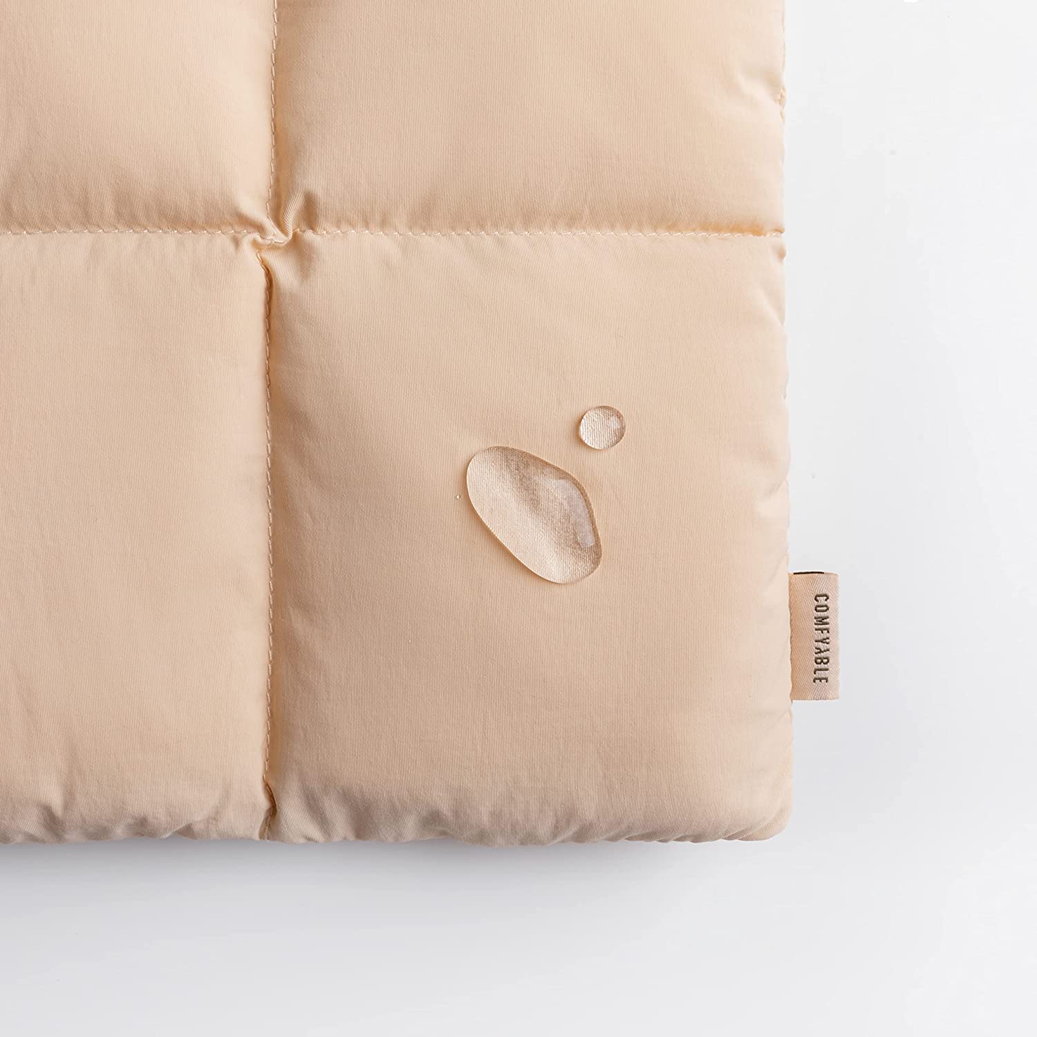 Pochette d'ordinateur à fermeture magnétique Beige
